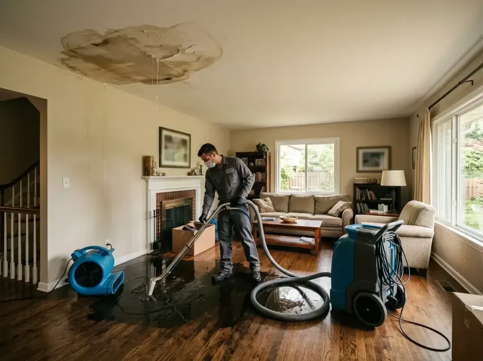 attic-pipe-burst-ceiling-drip-008 — frequently asked questions, Water Damage Restoration & Carpet Care in Silver Hill, MD